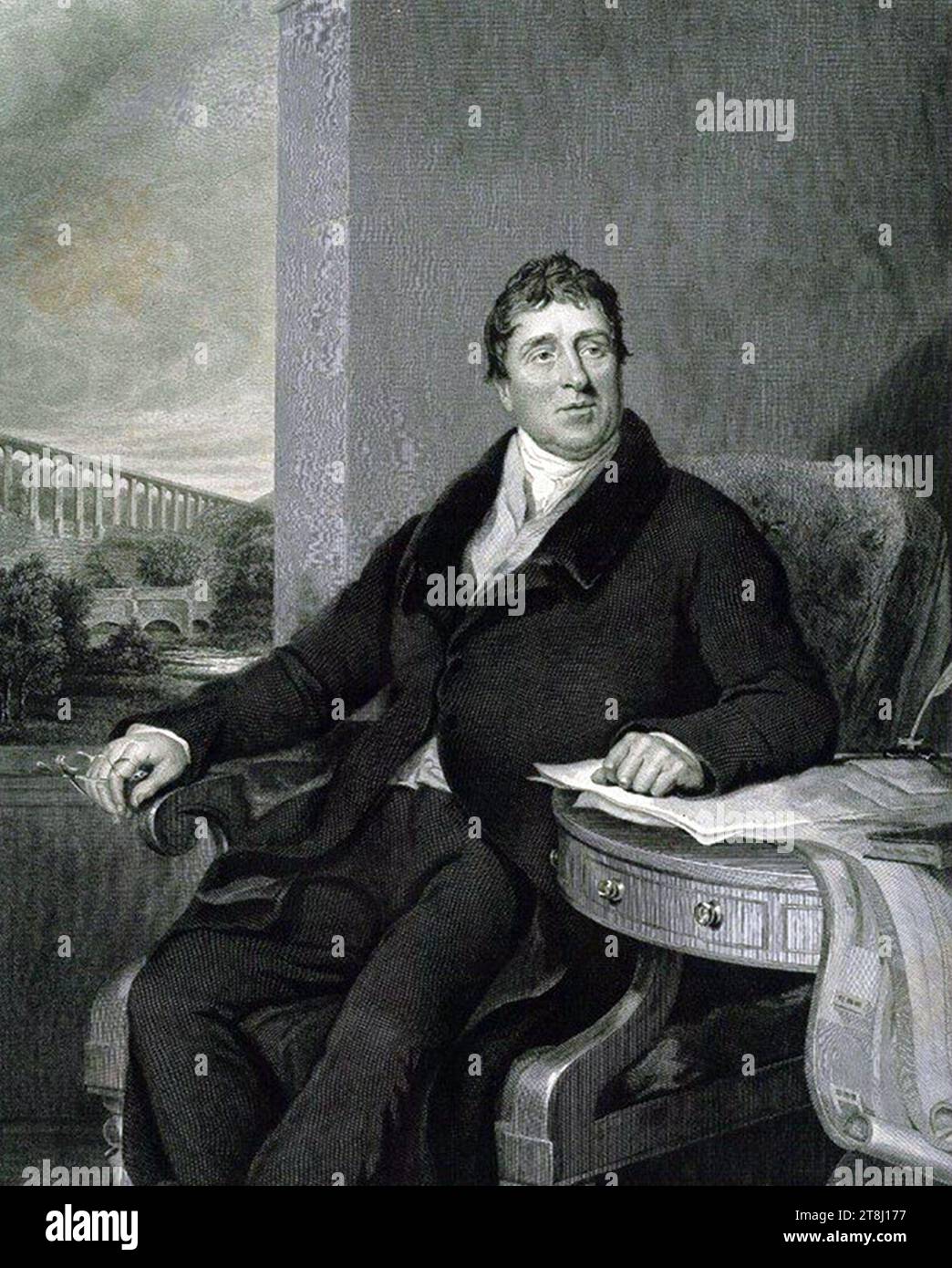 Thomas Telford, (1757 – 1834) ingegnere civile scozzese. Foto Stock