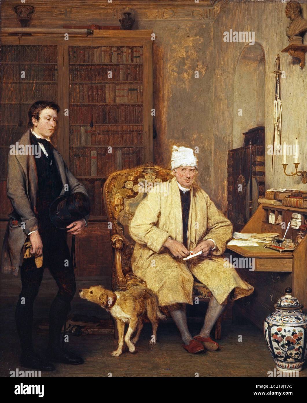 La lettera di presentazione, 1813. Dipinto di David Wilkie Foto Stock