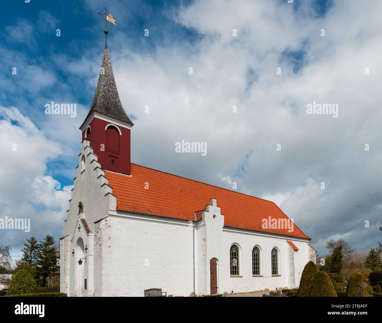 Gedesby chiesa sull'isola di Falster in Danimarca Foto Stock