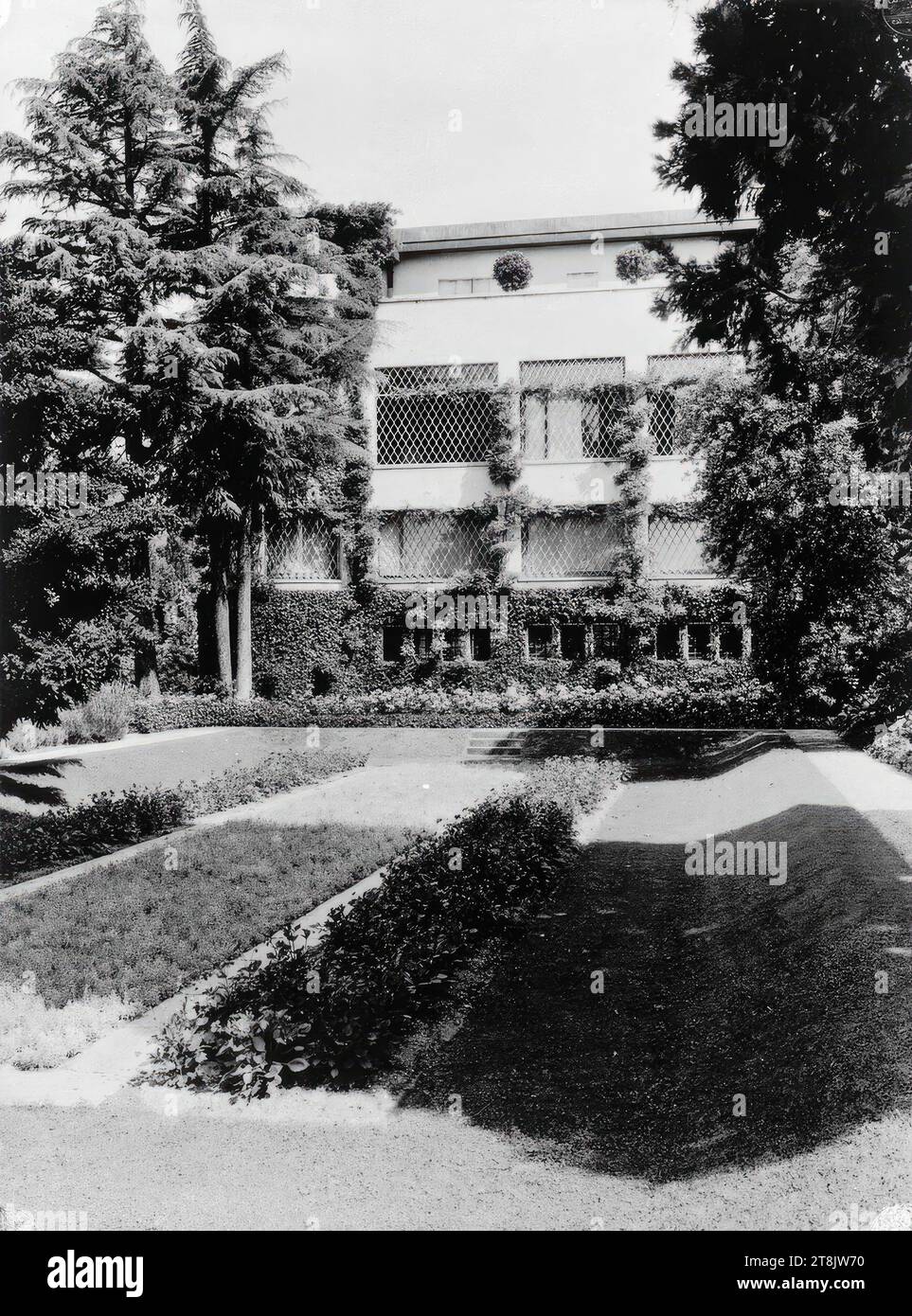 Villa Karma, Clarens vicino Montreux, Rue St Moritz 352, Svizzera, facciata giardino, 1903-1906; foto scattata nel 1930, negativo, negativo vetro negativo, piastra: 18 x 12 cm Foto Stock