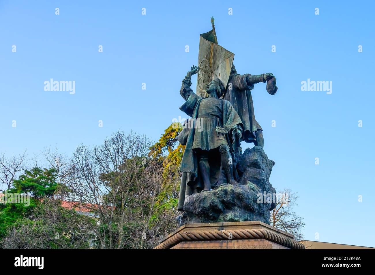 LISBONA, PORTOGALLO, monumento a Pedro Alvares Cabral (Rodolfo Bernardelli, 1940) Foto Stock