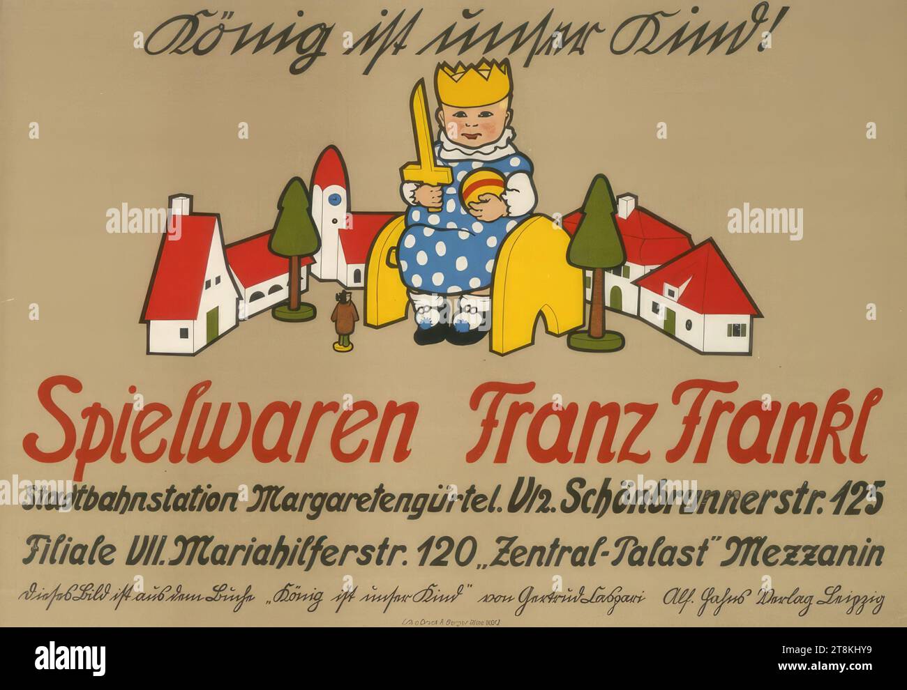 Toys Franz Frankl, Anonimo, intorno al 1900, stampa, litografia a colori, foglio: 490 mm x 700 mm Foto Stock