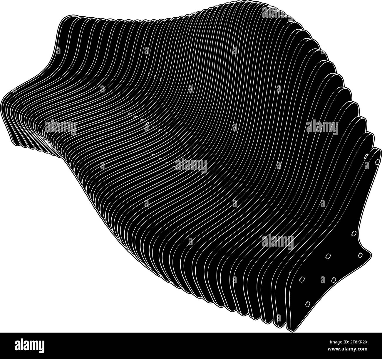 Divano da banco in compensato Vector. Immagine isolata su sfondo bianco. Illustrazione vettoriale di Un banco di legno. Illustrazione Vettoriale