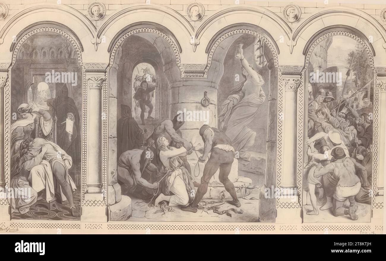 La fiaba dei sette corvi, la fiaba dei sette corvi e la fedele sorella, 1857-1871, stampa, collotipo, foglio: 43 x 64,6 cm Foto Stock