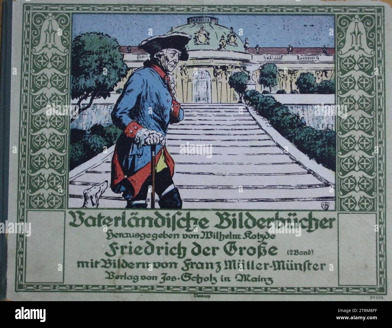 Vaterländische Bilderbücher - Friedrich der Große - illustriert von Franz Müller-Münster. Foto Stock
