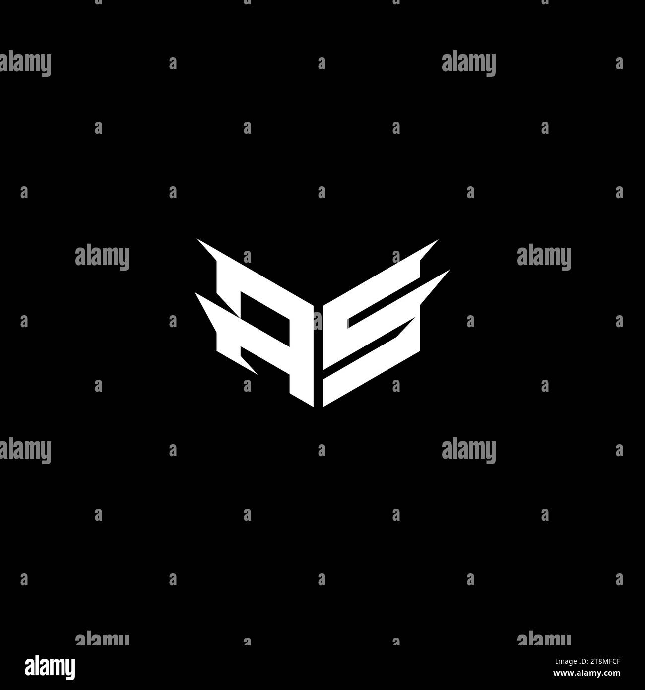 COME logo dell'emblema Premium, spazio iniziale e concetto di design per il gaming Illustrazione Vettoriale