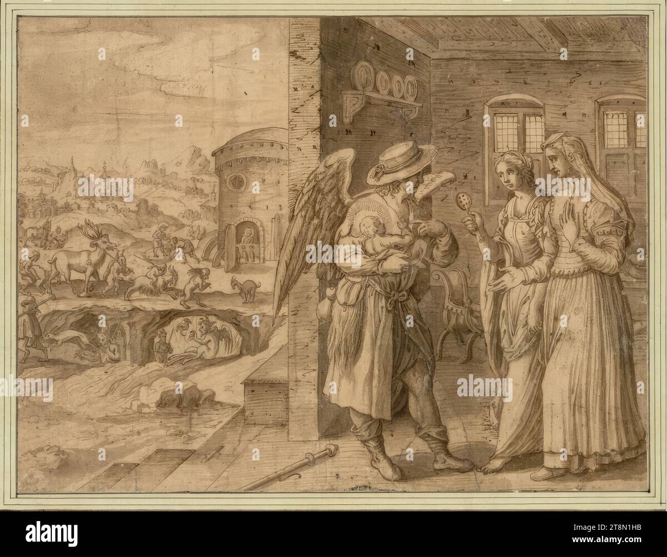 La nascita di St. Francesco e il suo amore per la povertà, la vita di