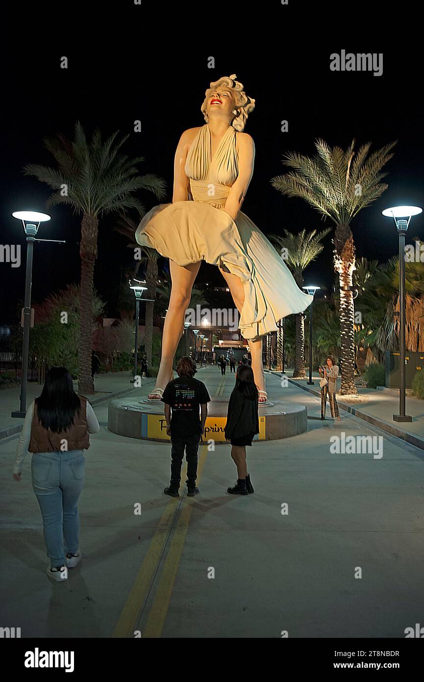 Statua di Marilyn a Palm Springs, California Foto Stock