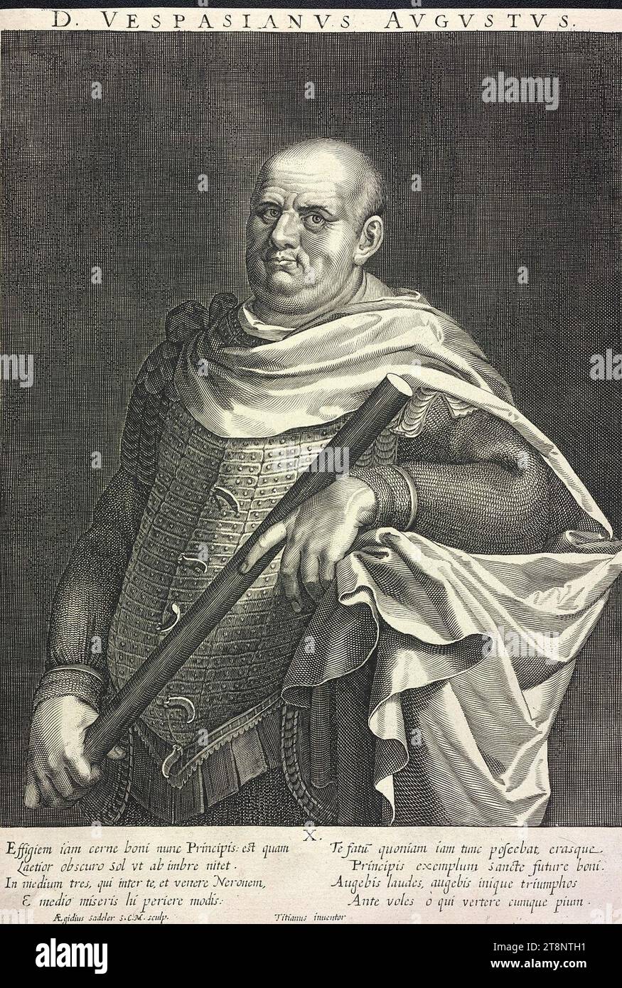 Vespasiano, Römischer Kaiser (9 - 79) Römisches Reich. Foto Stock