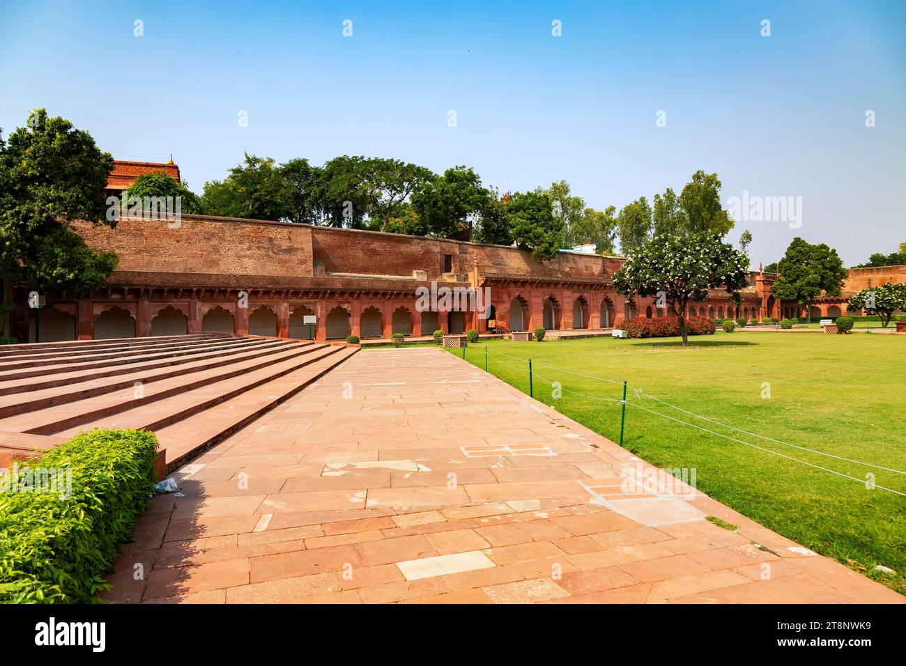 Il forte di Agra, uno storico forte ad Agra, nello stato indiano dell'uttar pradesh Foto Stock