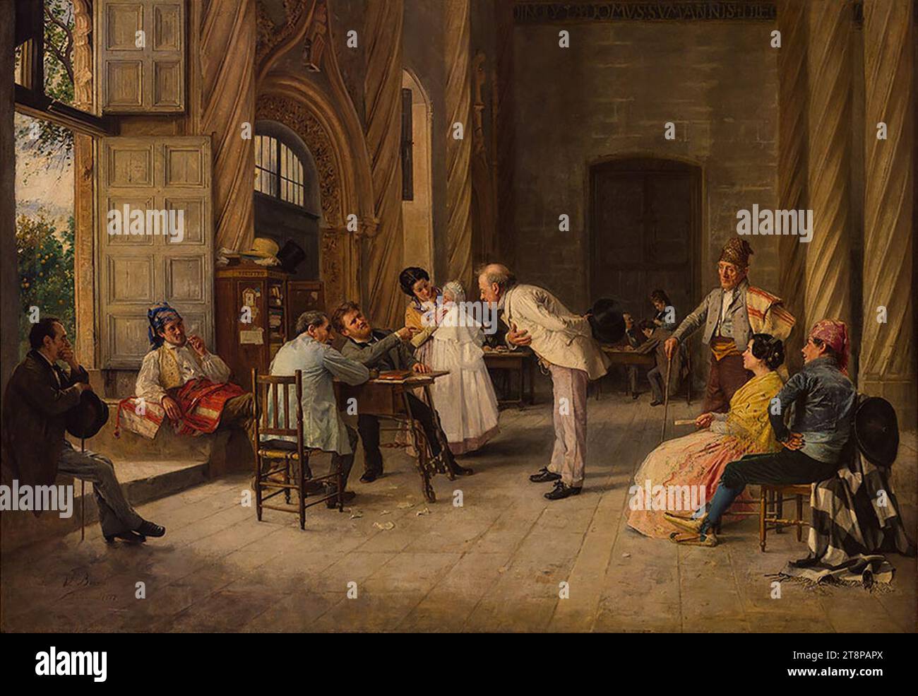 Vicente Borrás y Mompó - El Registro Civil, 1877. Foto Stock