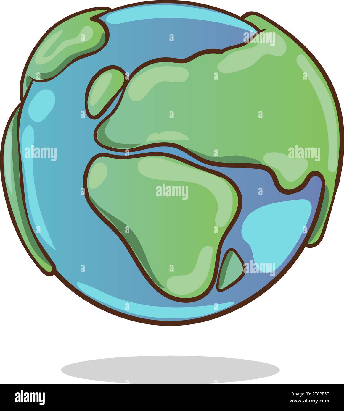 illustrazione vettoriale del mondo dei cartoni animati Illustrazione Vettoriale