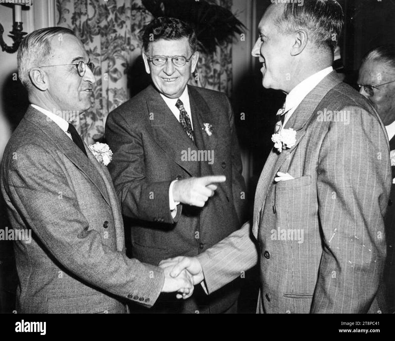 Vicepresidente Truman allo Stevens Hotel di Chicago 59-1311. Foto Stock
