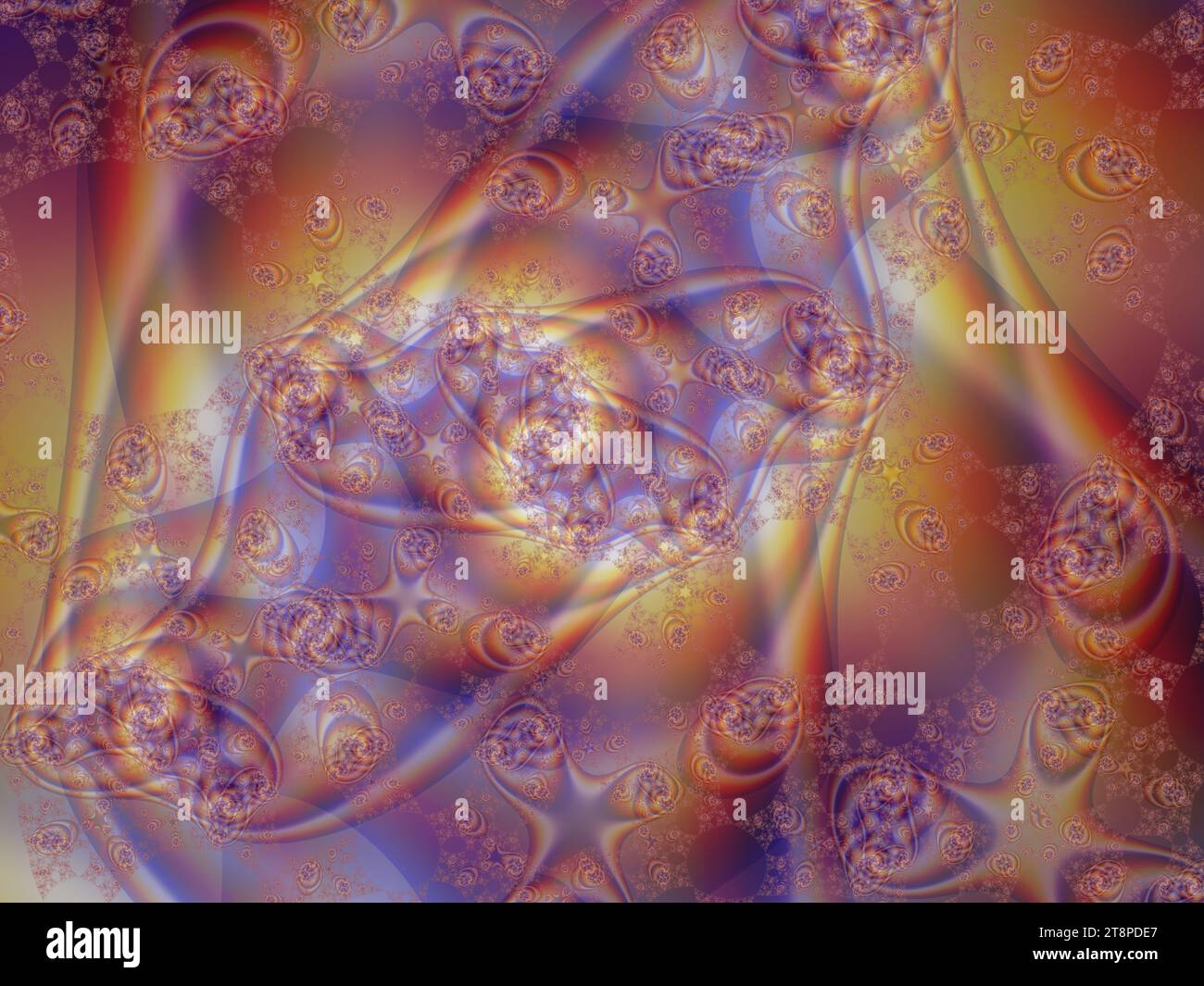 Astratto colorato complesso Galaxy Math Fractal Foto Stock