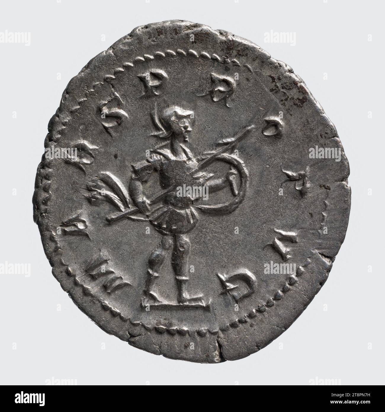 Antoniniano di Gordiano III, 243-244, Anonimo, Array, Numismatics, monetazione, Roma, taglie - opera: diametro: 2,4 cm, peso (tipo taglia): 4,38 g. Foto Stock