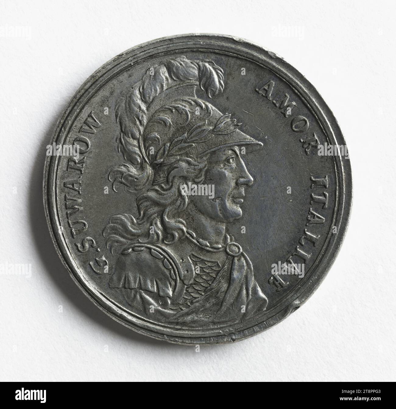 A. V. Suvorov (1729-1800), Anonimo, Medal Engraver, Array, Numismatic, gettone (numismatico), peltro, dimensioni - pezzo: diametro: 3,2 cm, peso (tipo dimensione): 12,63 g. Foto Stock