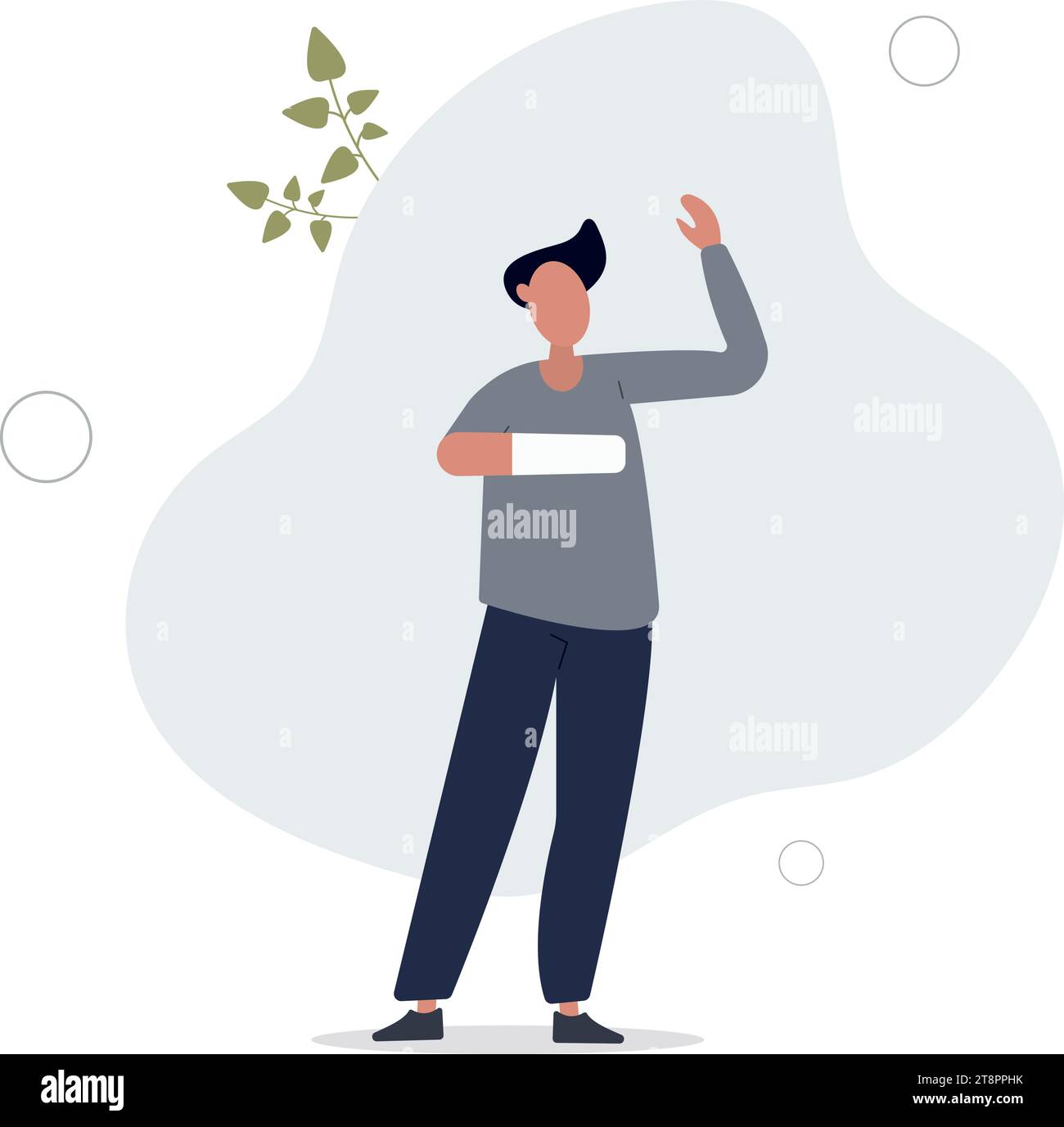 Americani con disabilità Act o ADA legge sulla protezione. Illustrazione vettoriale piatta. Illustrazione Vettoriale