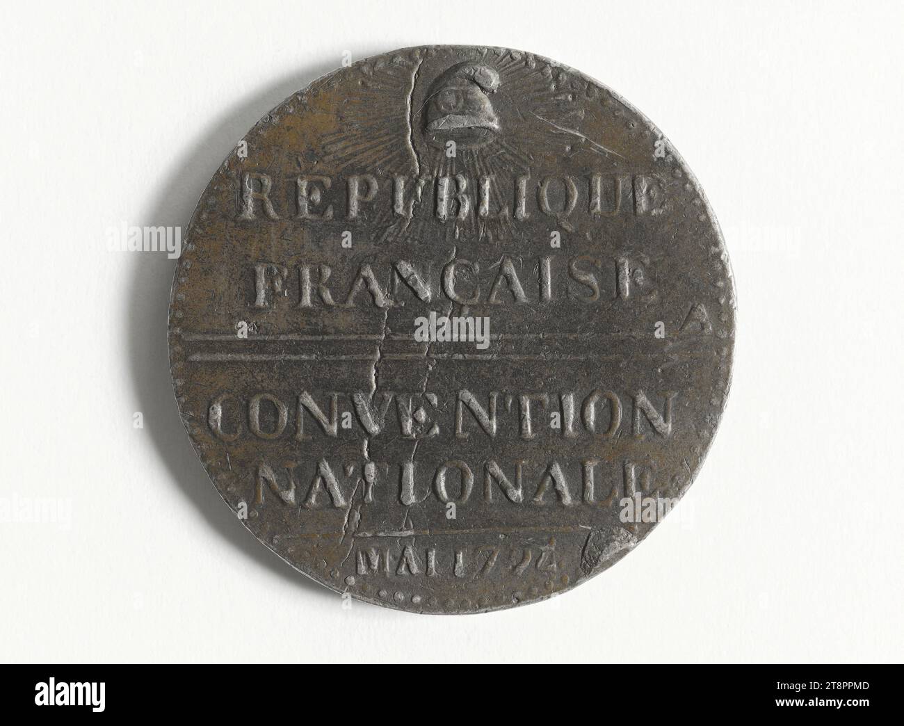 Al Supremo essere, maggio 1794, Anonymous, Array, Numismatic, medaglia, dimensioni - pezzo: diametro: 4,5 cm, peso (dimensione tipo): 49,15 g. Foto Stock