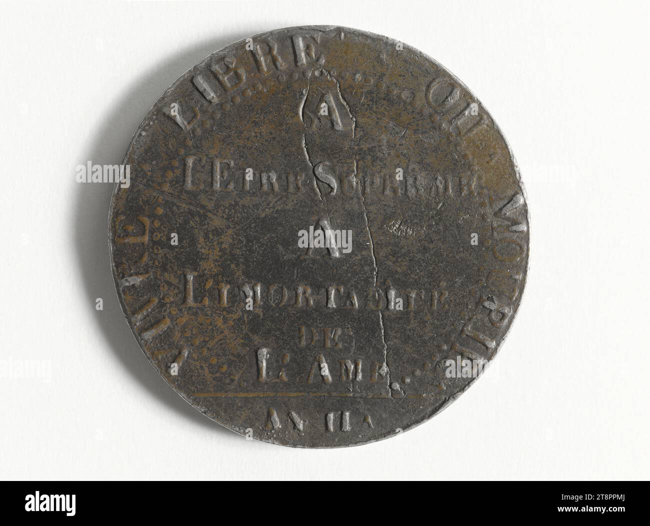 Al Supremo essere, maggio 1794, Anonymous, Array, Numismatic, medaglia, dimensioni - pezzo: diametro: 4,5 cm, peso (tipo dimensione): 49,15 g. Foto Stock