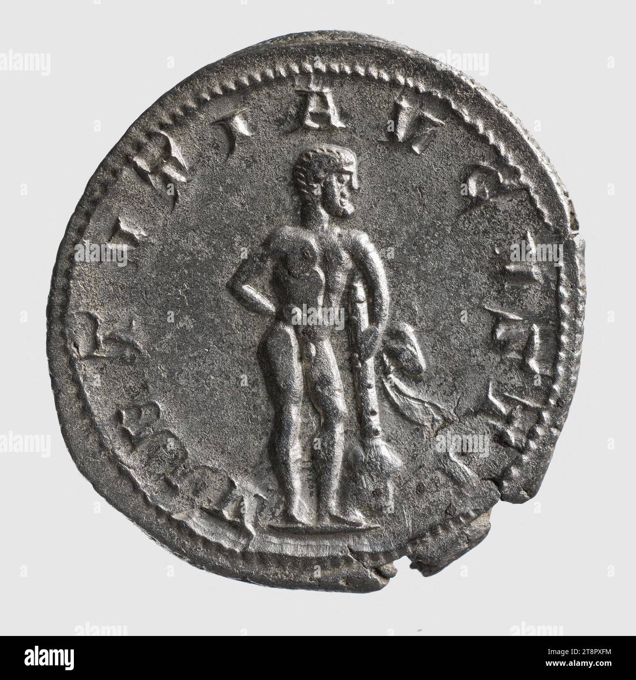 Antoniniano di Gordiano III, 240-243, Anonimo, Array, Numismatics, monetazione, Roma, taglie - opera: diametro: 2,1 cm, peso (tipo taglia): 4,38 g. Foto Stock