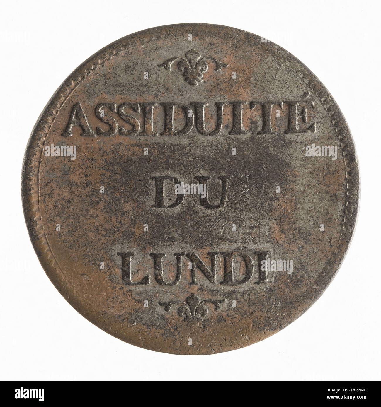 Premio di partecipazione alle scuole di disegno gratuite, inizio Ottocento, Numismatic, Token (numismatico), Pewter, dimensioni - pezzo: diametro: 3,4 cm, peso (tipo formato): 11,93 g. Foto Stock Premio di partecipazione alle scuole di disegno gratuite, inizio Ottocento, Numismatic, Token (numismatico), Pewter, dimensioni - pezzo: diametro: 3,4 cm, peso (tipo formato): 11,93 g. Foto Stock