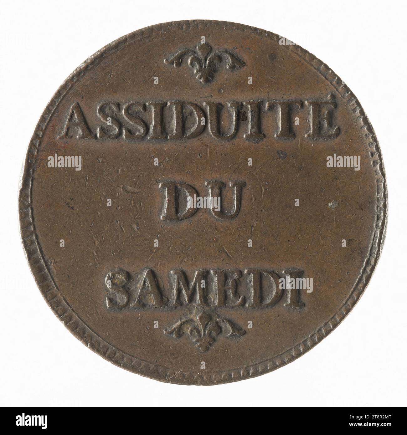 Premio di partecipazione alle scuole di disegno gratuite, inizio Ottocento, Numismatic, Token (numismatico), rame, dimensioni - pezzo: diametro: 3,3 cm, peso (dimensione tipo): 12,02 g. Foto Stock Premio di partecipazione alle scuole di disegno gratuite, inizio Ottocento, Numismatic, Token (numismatico), rame, dimensioni - pezzo: diametro: 3,3 cm, peso (dimensione tipo): 12,02 g. Foto Stock