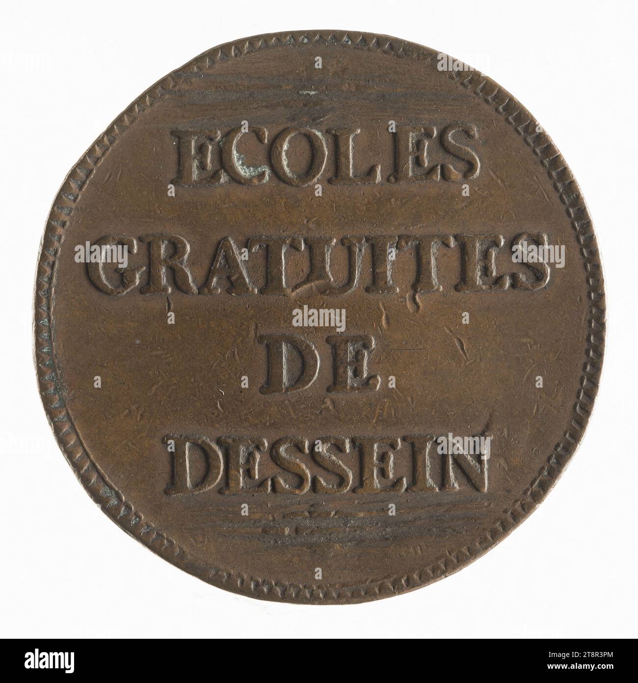 Scuole gratuite di disegno, inizio XIX secolo, Numismatica, moneta, rame, dimensioni - pezzo: diametro: 3,5 cm, peso (tipo formato): 15,49 g. Foto Stock Scuole gratuite di disegno, inizio XIX secolo, Numismatica, moneta, rame, dimensioni - pezzo: diametro: 3,5 cm, peso (tipo formato): 15,49 g. Foto Stock