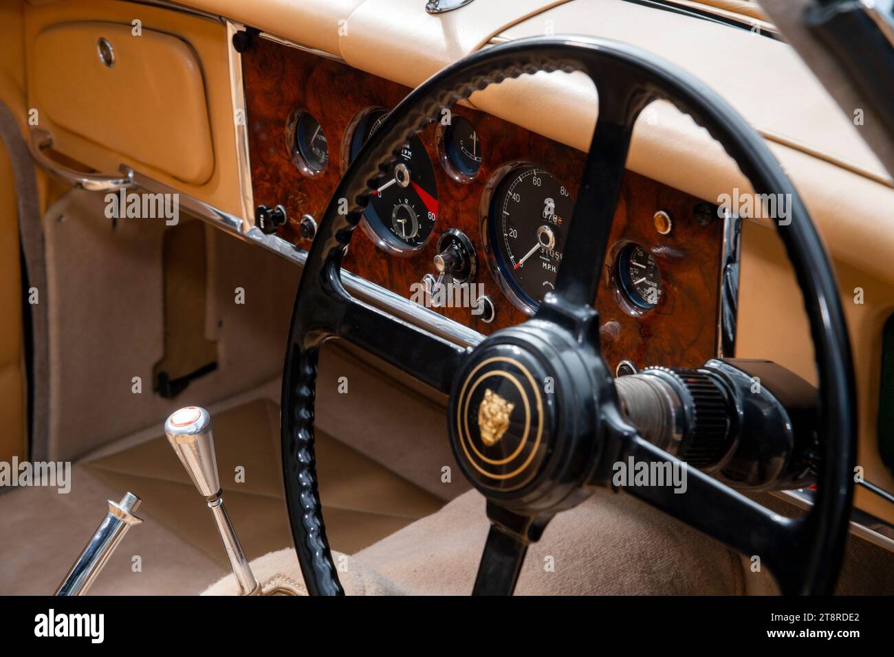 Jaguar XK150 classica auto sportiva britannica Foto Stock