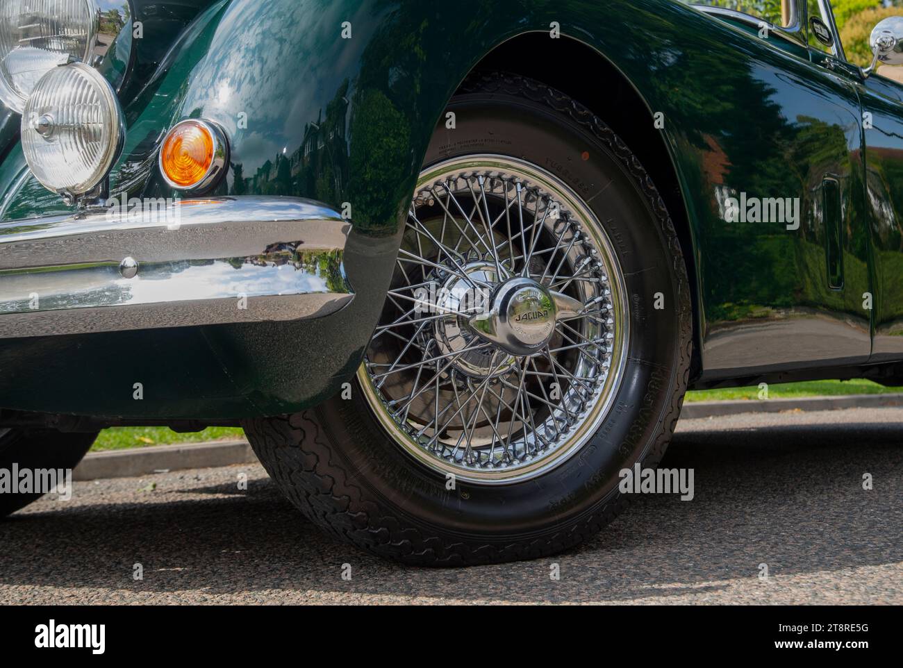 Jaguar XK150 classica auto sportiva britannica Foto Stock