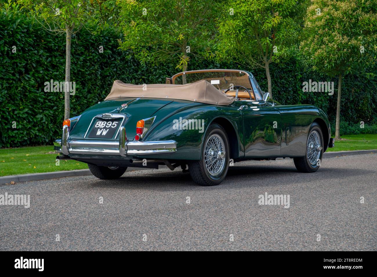 Jaguar XK150 classica auto sportiva britannica Foto Stock