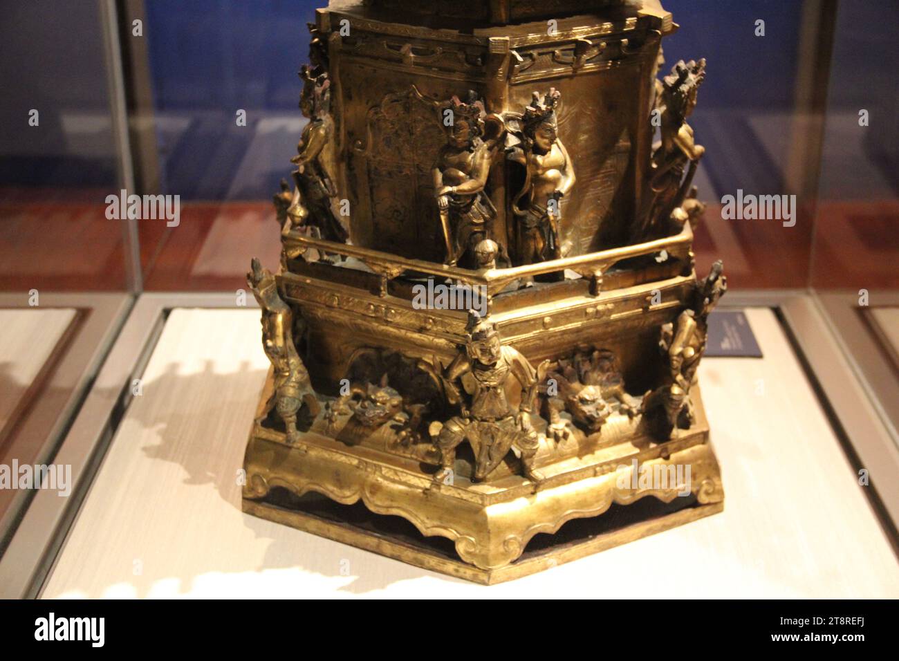 Stupa, Ming, 1631 d.C., Collezione d'Arte buddista, Museo del Palazzo, Taipei, Taiwan Foto Stock