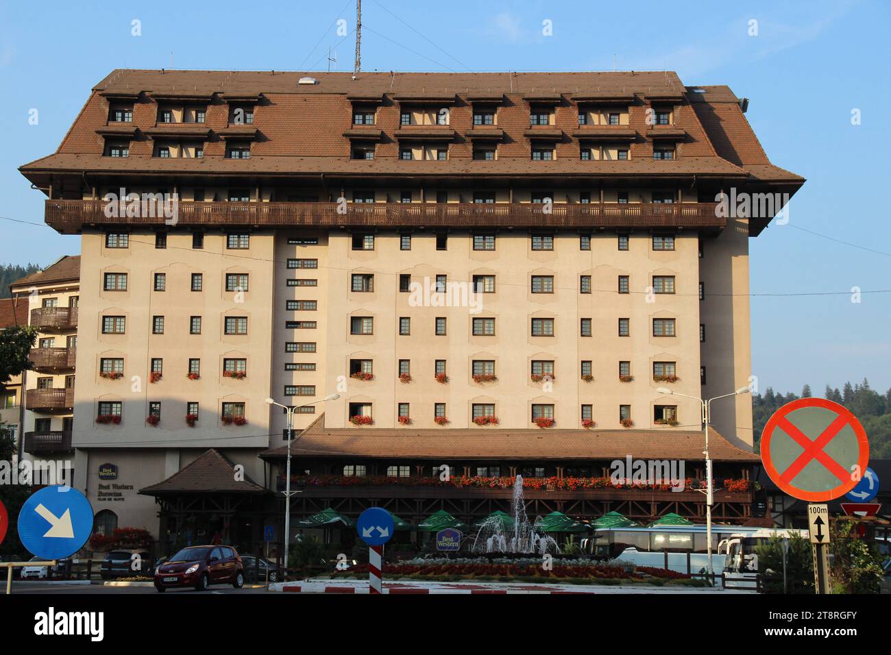 Hotel Bucovina, Gura Humorului, Romania, regione storica della Bucovina, Romania Foto Stock