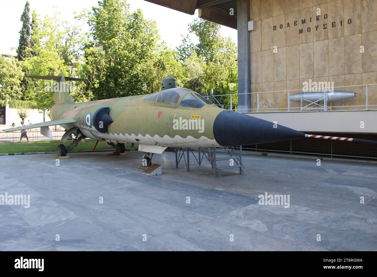 Hellenic War Museum Lockheed F-104G Starfighter, USA, Athens War Museum, Atene, Grecia Foto Stock