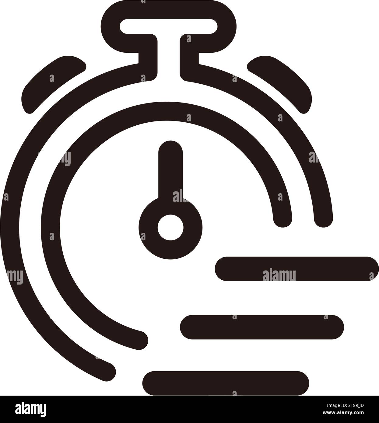 Cronometro, timer ( rapido, velocità ) illustrazione dell'icona vettoriale Illustrazione Vettoriale