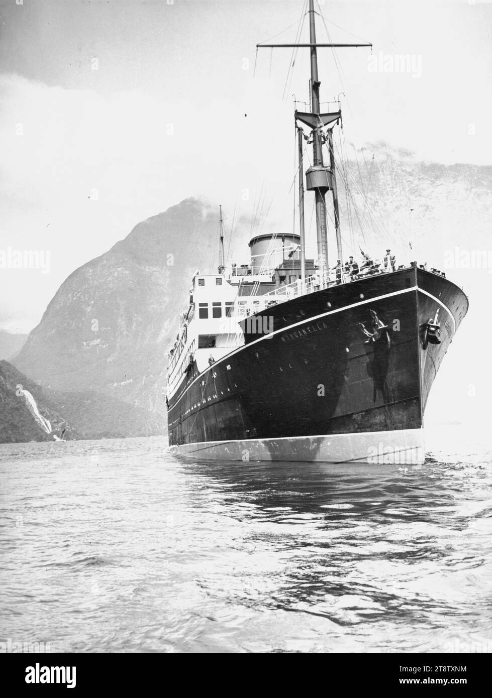 La nave Wanganella a Milford Sound, 194 Foto Stock