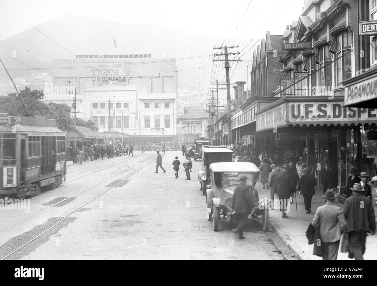 Courtenay Place, Wellington, nuova Zelanda, 1931-1932 Foto Stock