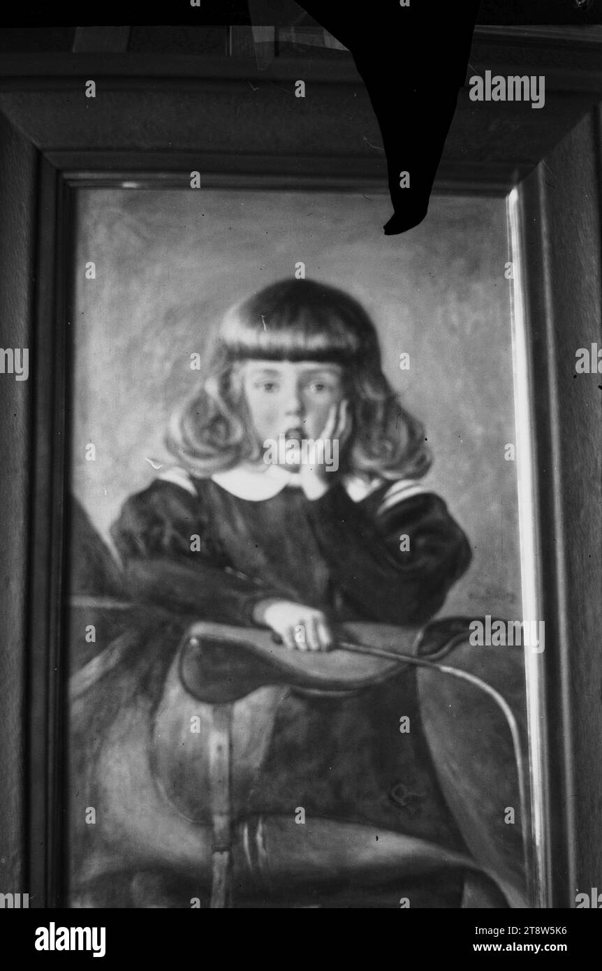 Hugo Simberg, 24.6,1873, Hamina, 12.7,1917, Ähtäri, Kaj Avellan, 1910, 82 x 55 mm, bambino, ritratto, ragazzo, opera d'arte, altre persone Foto Stock