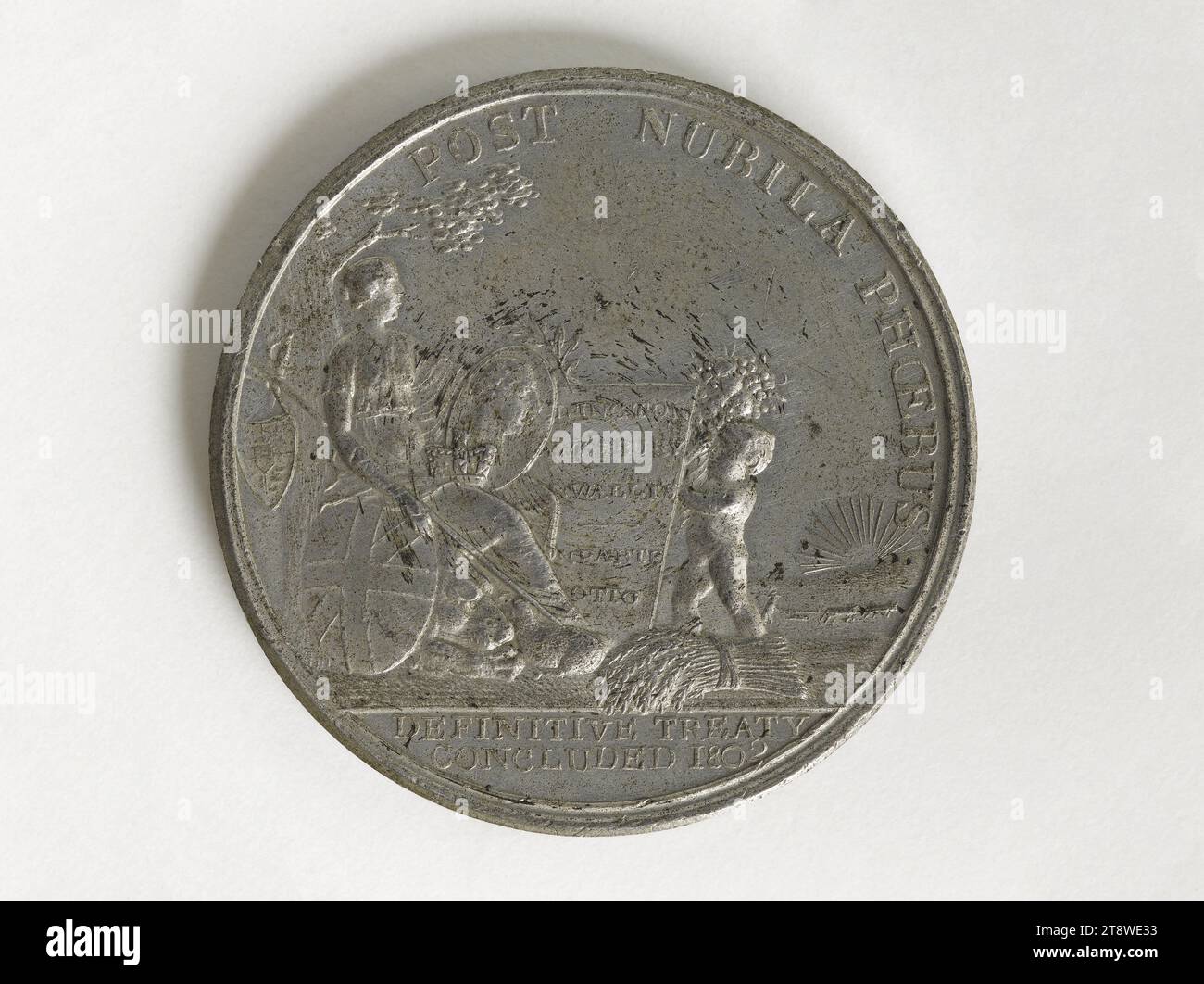 Charles Cornwallis (1738-1805), primo marchese di Cornwallis, generale britannico, 1802, Hancock, John Gregory, Medal Engraver, nel 1802, Numismatic, Medal, taglie - lavorazione: diametro: 3,8 cm, peso (tipo dimensione): 27,24 g. Foto Stock