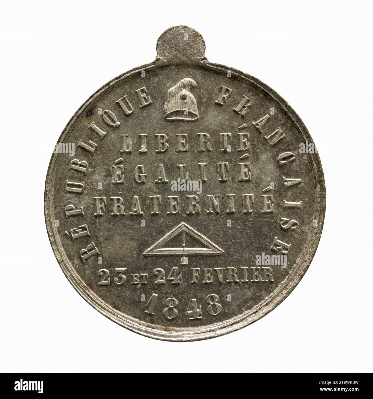 Giorni del 23 e 24 febbraio 1848, Richard, incisore in medaglie, Array, Numismatic, Medal, Paris, diametro: 3,5 cm, peso (tipo dimensione): 19,09 g. Foto Stock