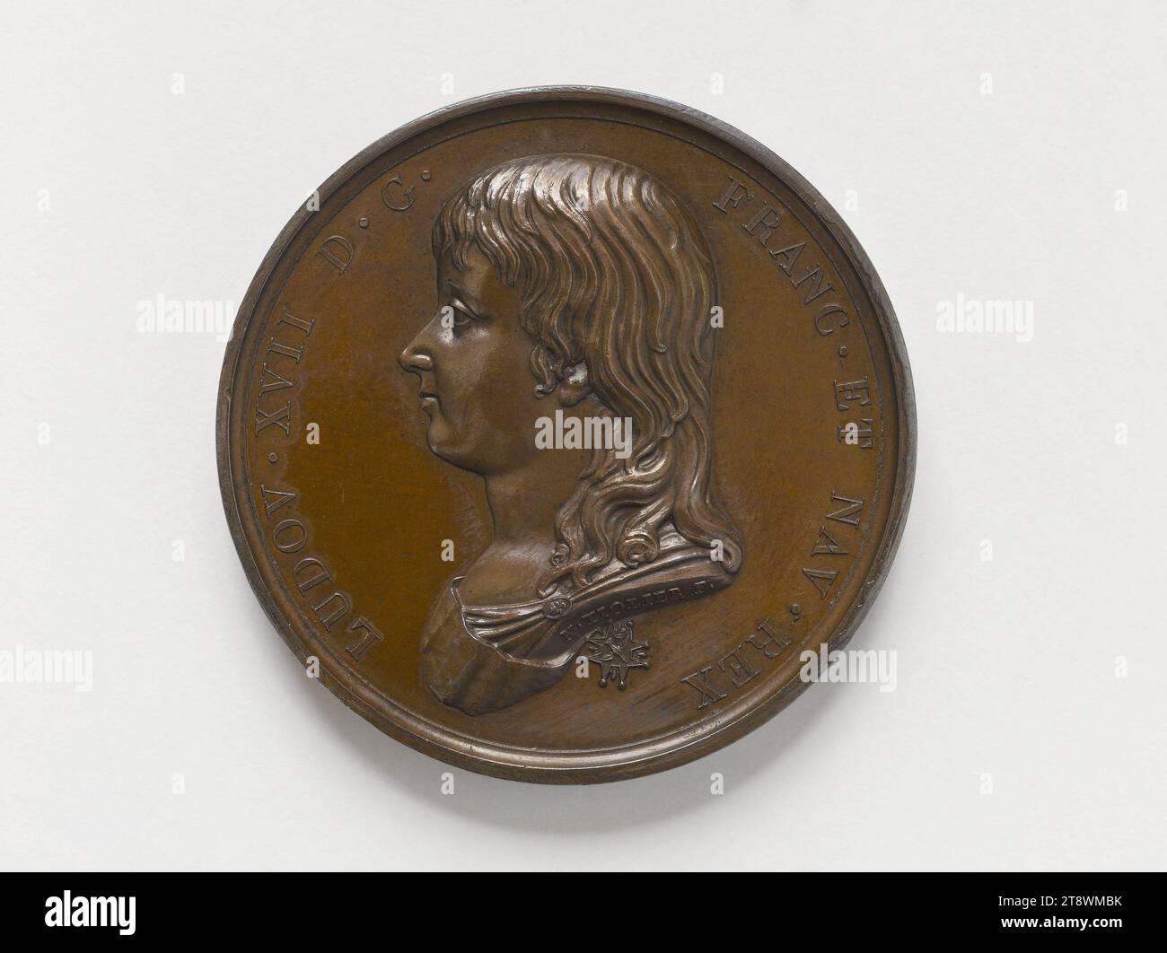 Luigi XVII (1785-1795), Tiolier, Nicolas-Pierre, incisore in medaglie, Array, Numismatic, Medal Foto Stock