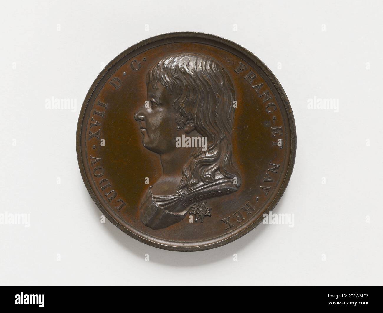 Luigi XVII (1785-1795), Tiolier, Nicolas-Pierre, Medal Engraver, Numismatic, Medal Foto Stock