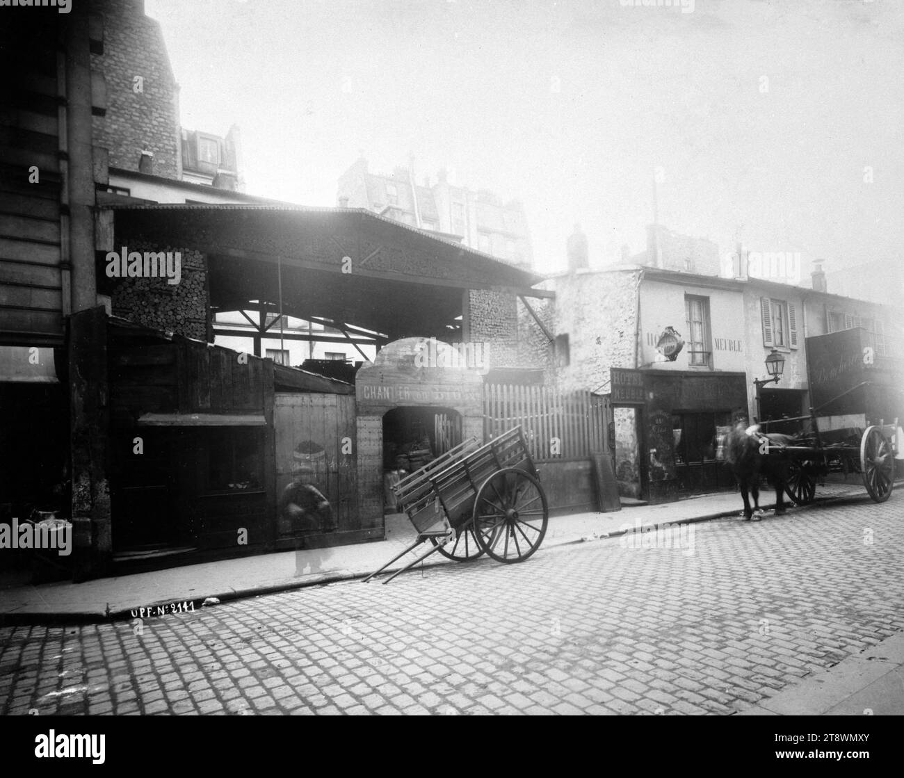 Rue Daguerre n. 6, XIV distretto, Parigi, Union Photographique Francaise, fotografo, fotografia unionale francese, fotografo, tra il 1893 e il 1898, Arti grafiche, Fotografia, Aristotipo, altezza: 22,5 cm, larghezza: 28,4 cm Foto Stock