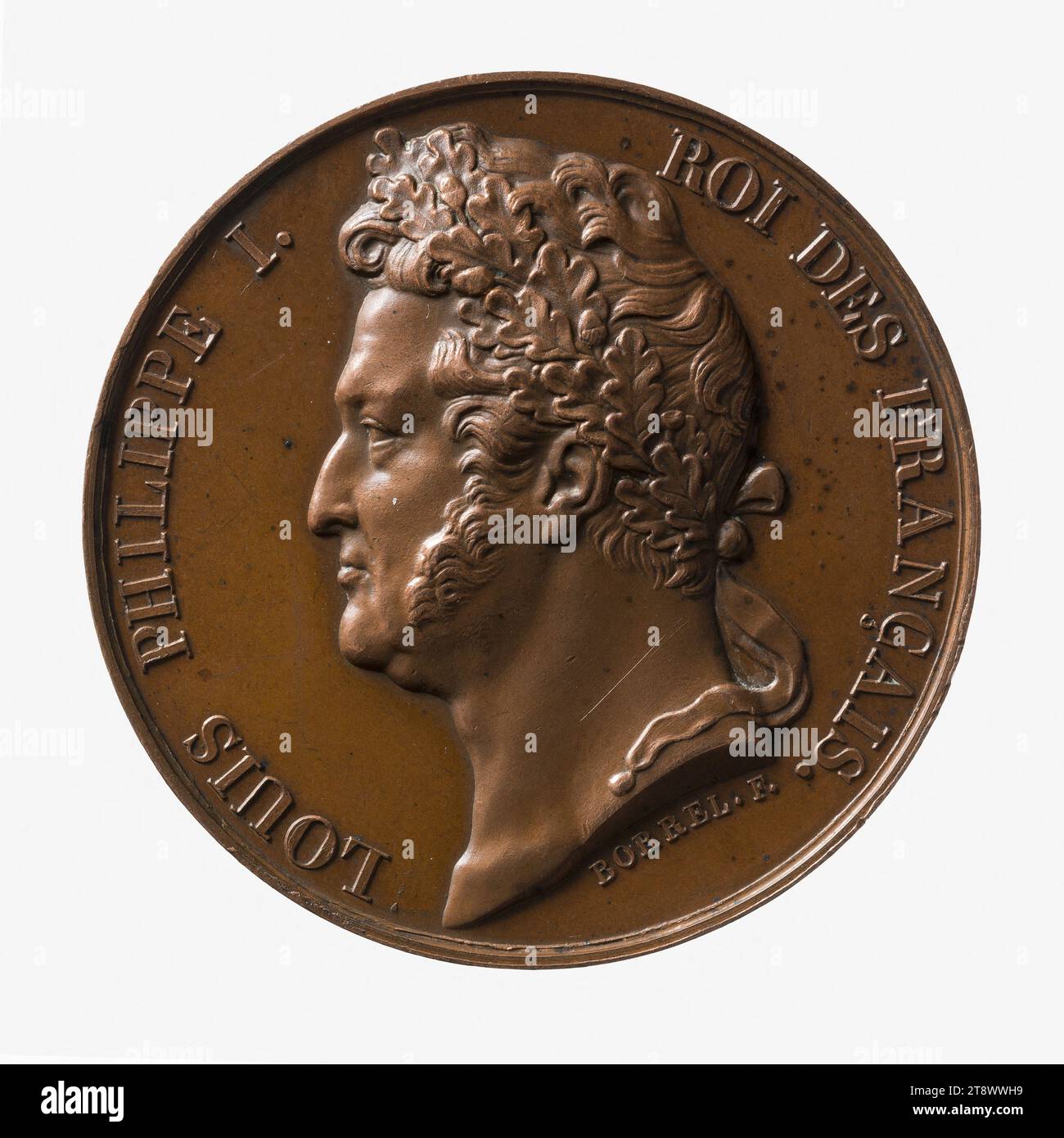 Omaggio alle vittime dell'attacco diretto contro Luigi Filippo e i suoi figli, 28 luglio 1835, Borrel, Valentin Maurice, incisore in medaglie, nel 1835, Numismatics, Medal, Parigi, dimensioni - pezzo: diametro: 3,6 cm, peso (dimensione tipo): 21,47 g. Foto Stock