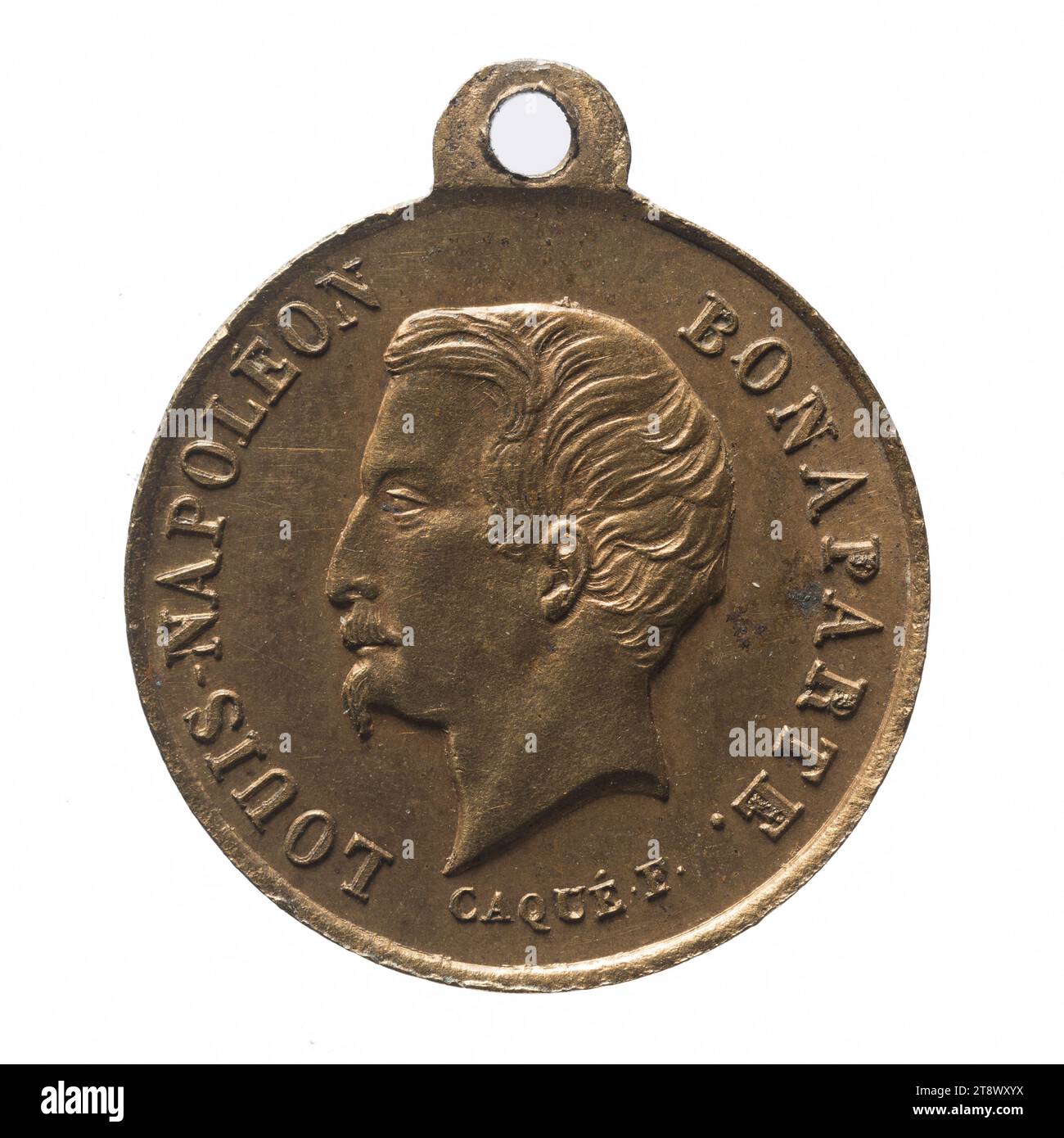 Elezione a suffragio universale di Luigi Napoleone Bonaparte alla presidenza della Repubblica, dicembre 1848, Caqué, Armand-Auguste, incisore in medaglie, nel 1848, Numismatics, Medal, Copper, Dimensions - Work: diametro: 1,4 cm, peso (tipo dimensione): 1,12 g. Foto Stock