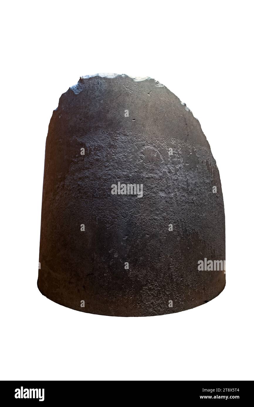 Parte del pilastro di Ashokan. III secolo a.C. Da pataliputra, Bihar. Foto Stock