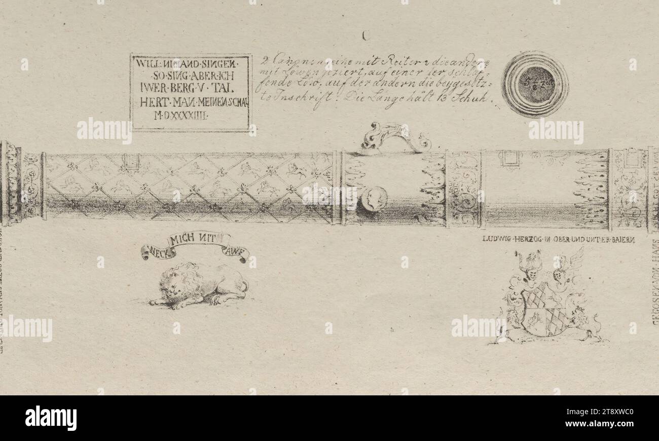 WECK MICH NIT AWF', Richard Purnickl (1770-1838), litografo, 1806, paper, litografia a gesso, altezza 24 cm, larghezza 37, 2 cm, eventi bellici, Belle Arti, militari, armi da fuoco: cannon, The Vienna Collection Foto Stock