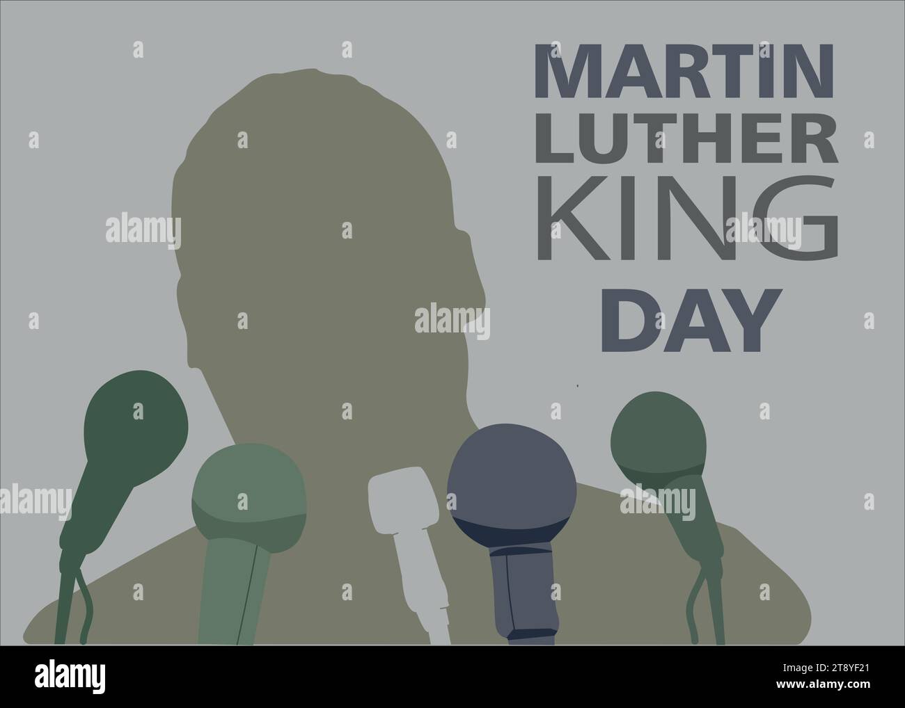 Giorno di Martin Luther King. Illustrazione vettoriale , poster Illustrazione Vettoriale