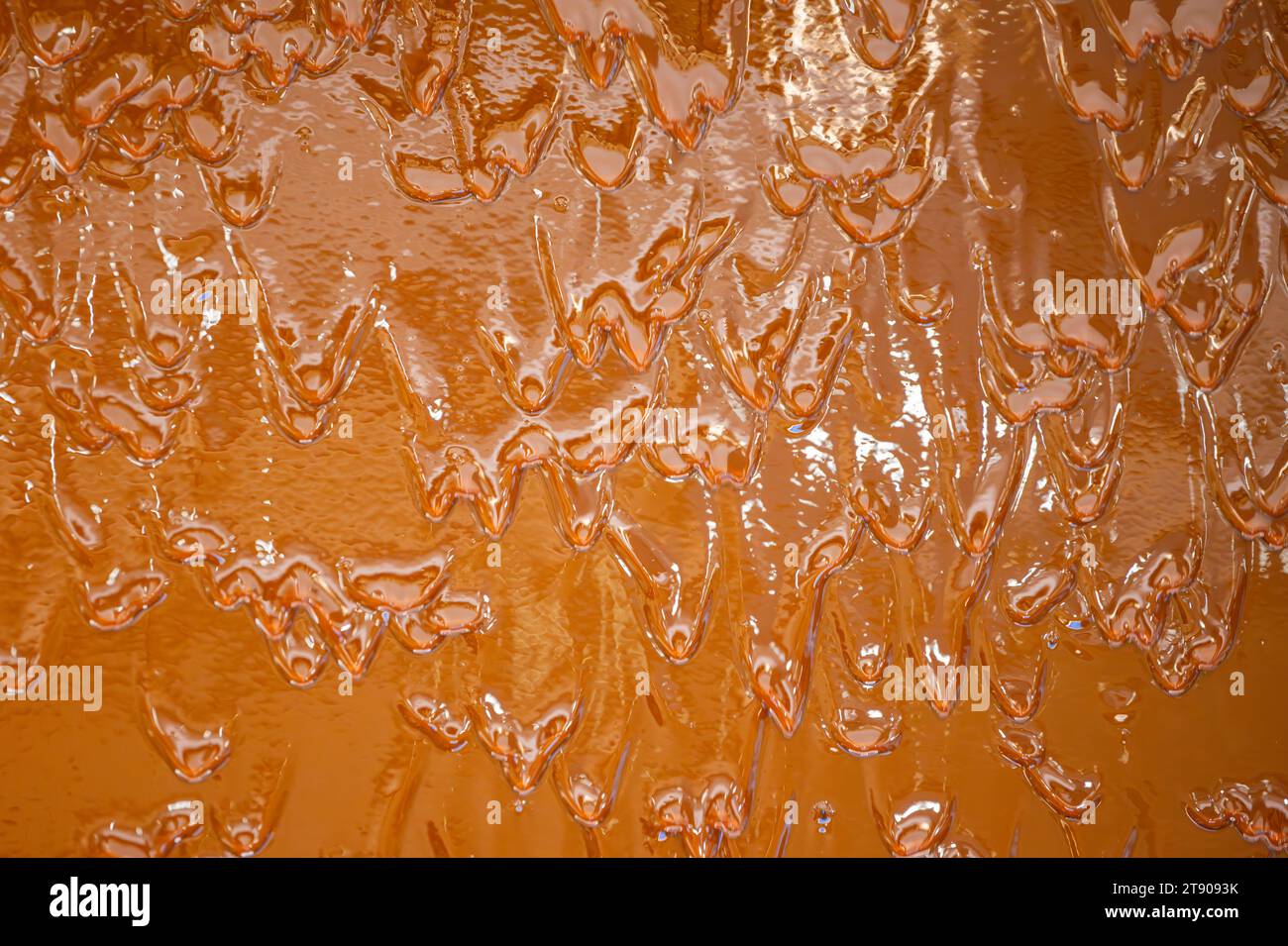 sfondo di gocciolamento di cioccolato Foto Stock