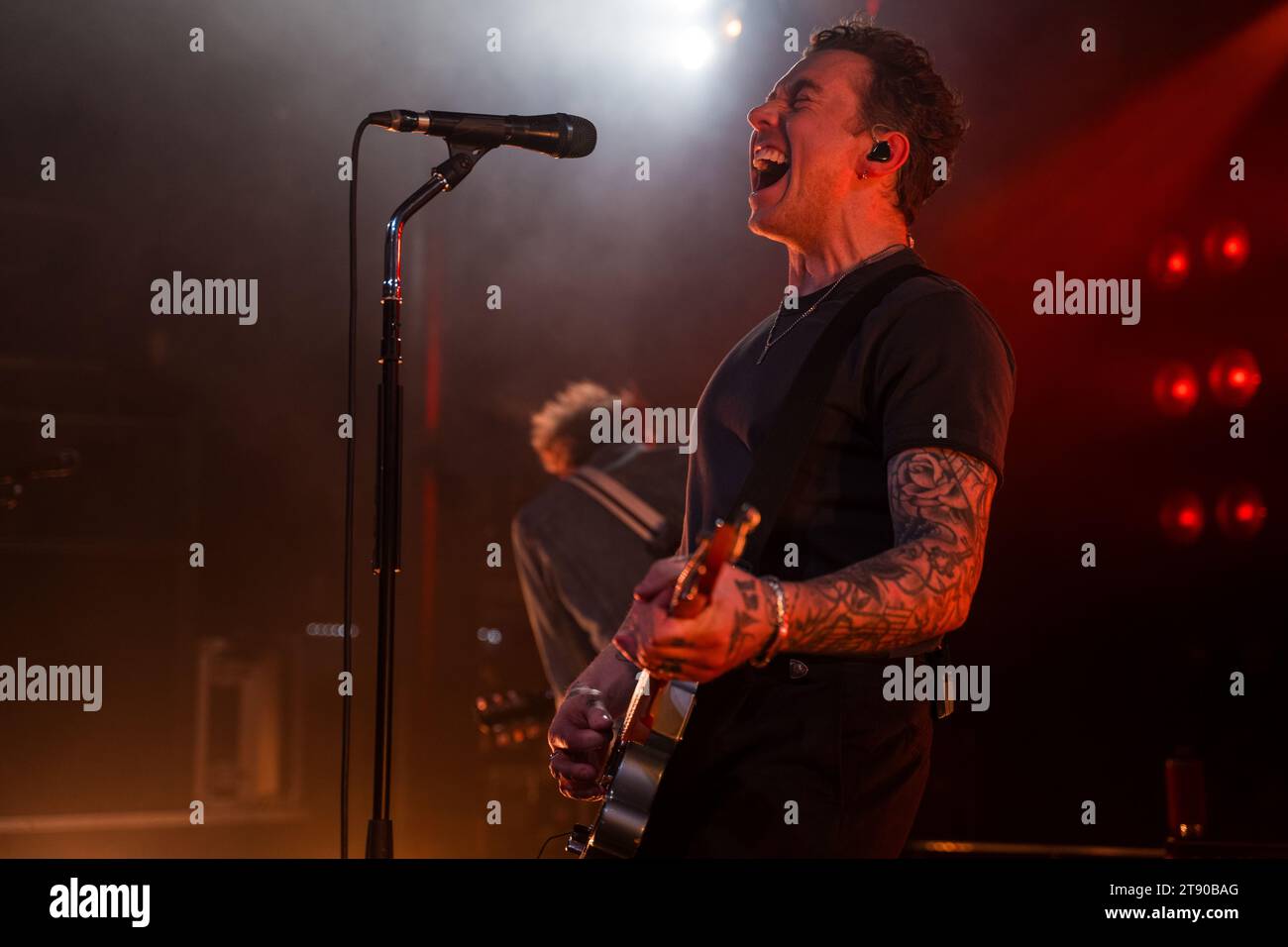 Nottingham, Regno Unito 21 novembre 2023, Danny Jones dei McFly si esibisce a Nottingham a Rock City come parte del tour dei gruppi nel Regno Unito Credit: Paul Smith / Alamy Live News Foto Stock