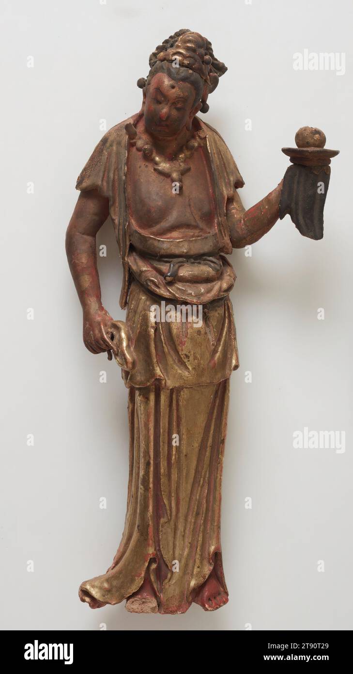 Boddhisatva, 386-535, Terracotta, Cina, IV-vi secolo Foto Stock